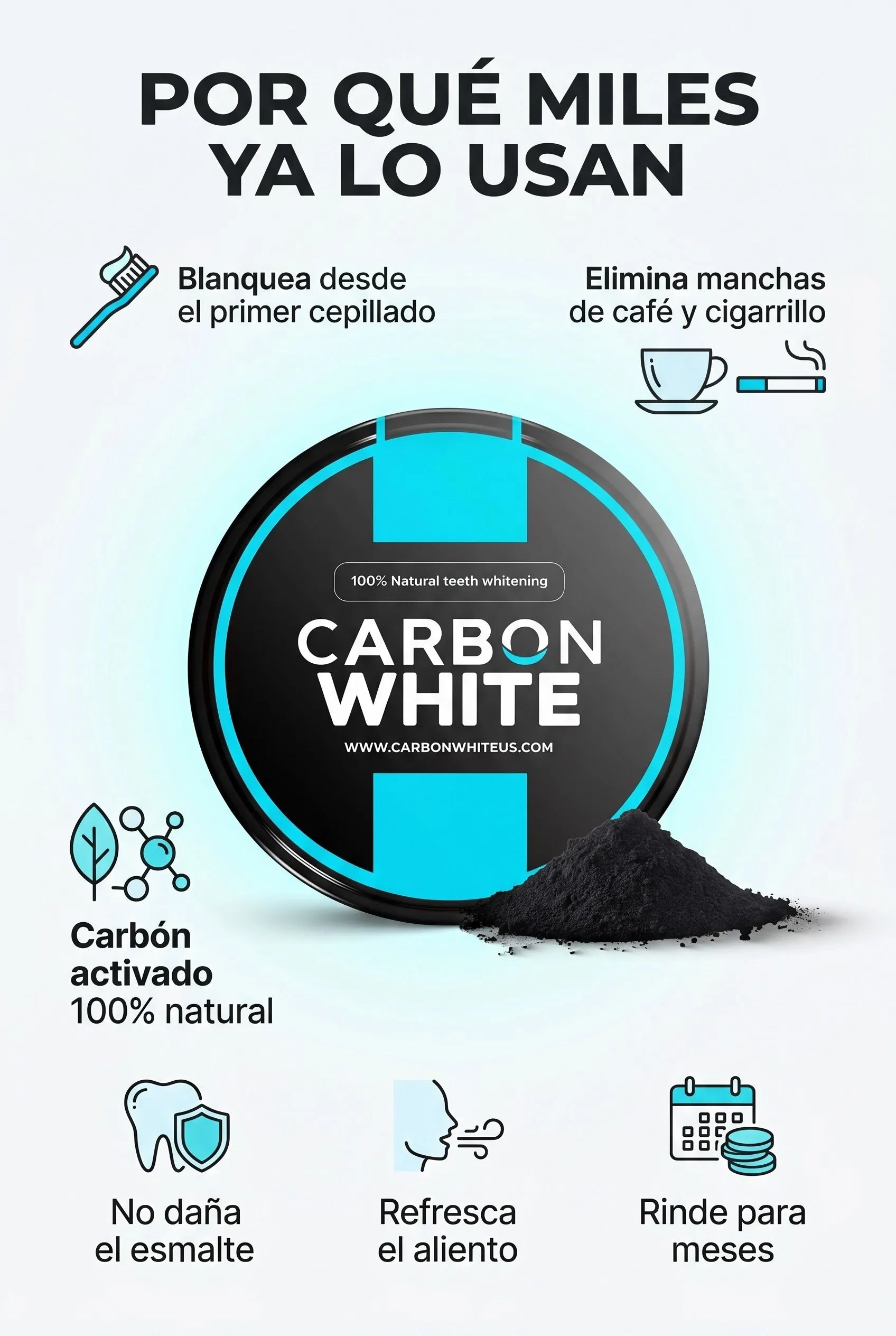 Carbon White - Beneficios