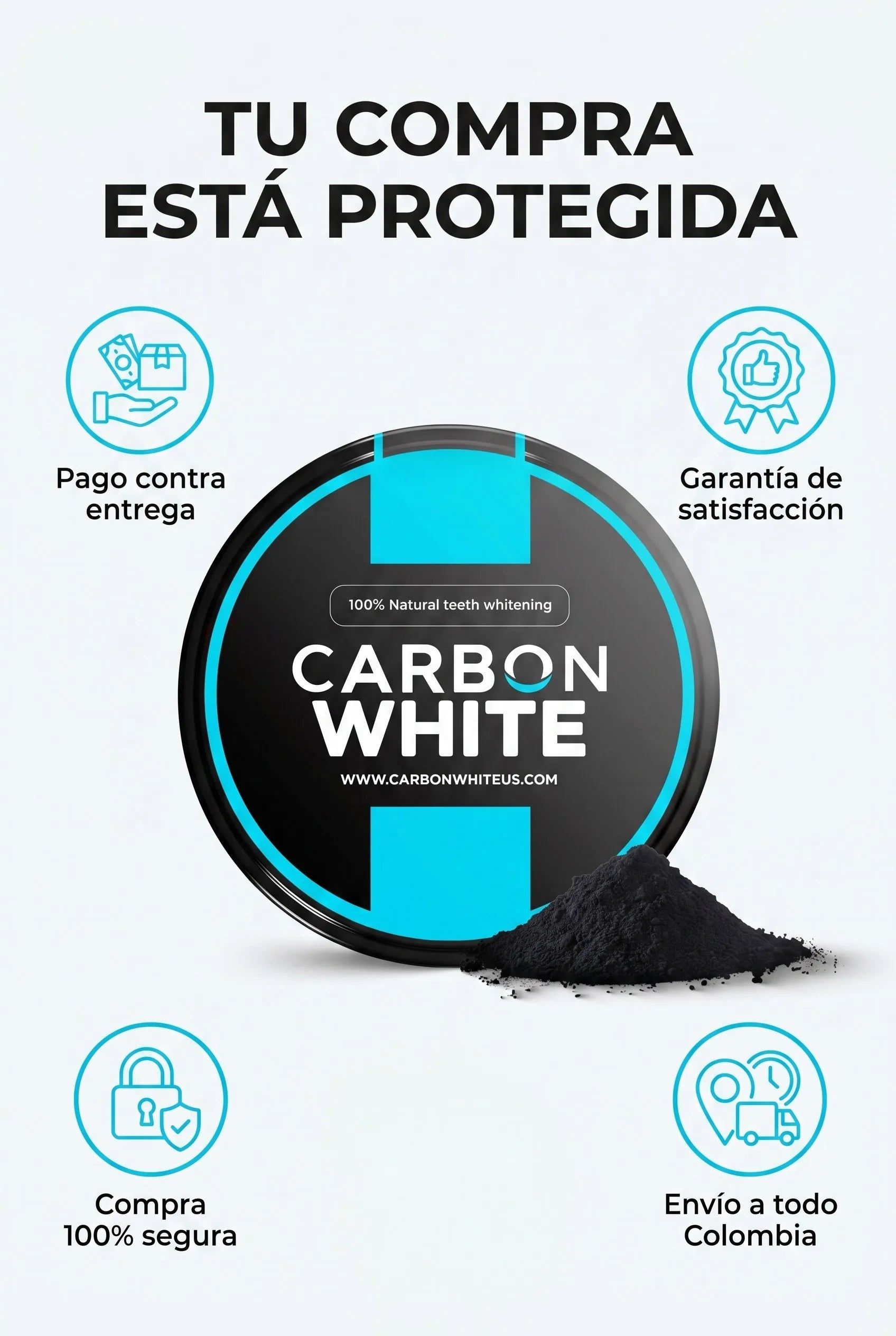 Carbon White - Garantia y seguridad