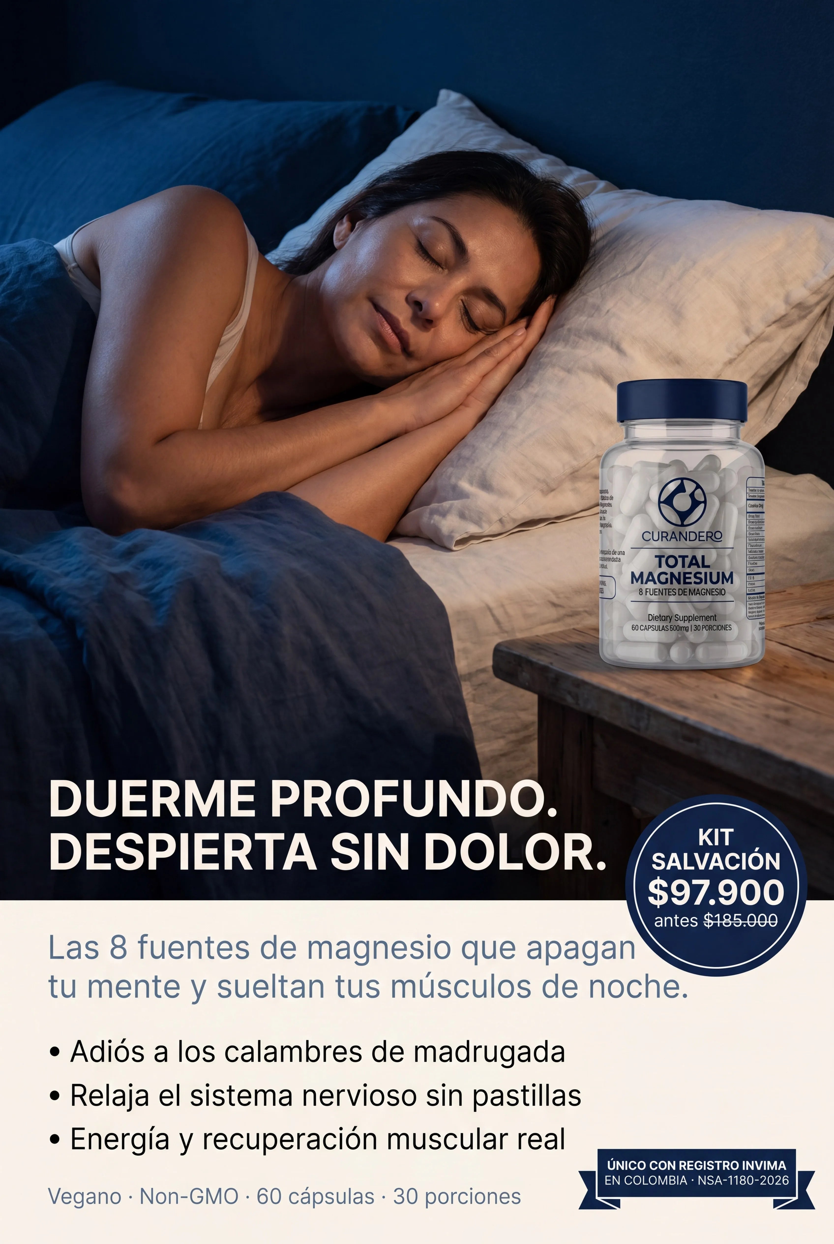 CURANDERO Total Magnesium - Above the Fold