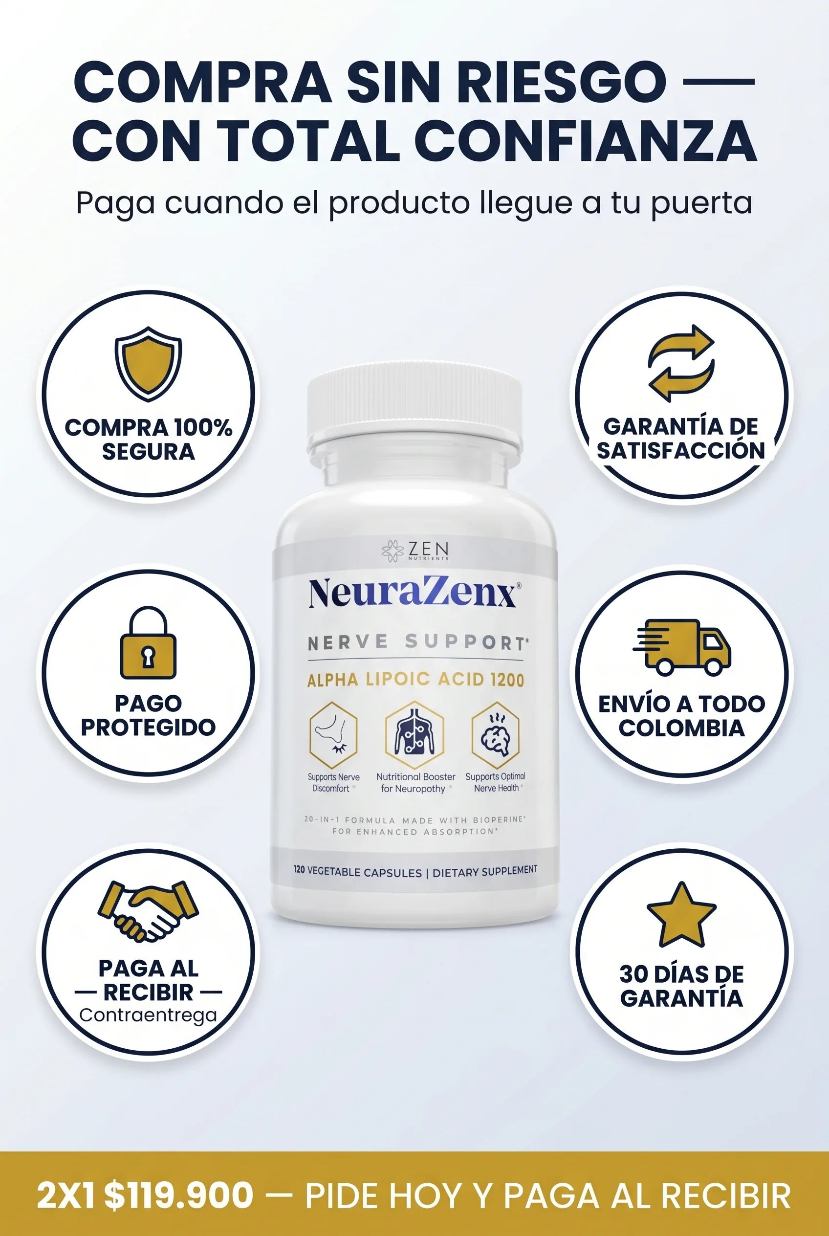 NeuraZenx — Garantía y Seguridad